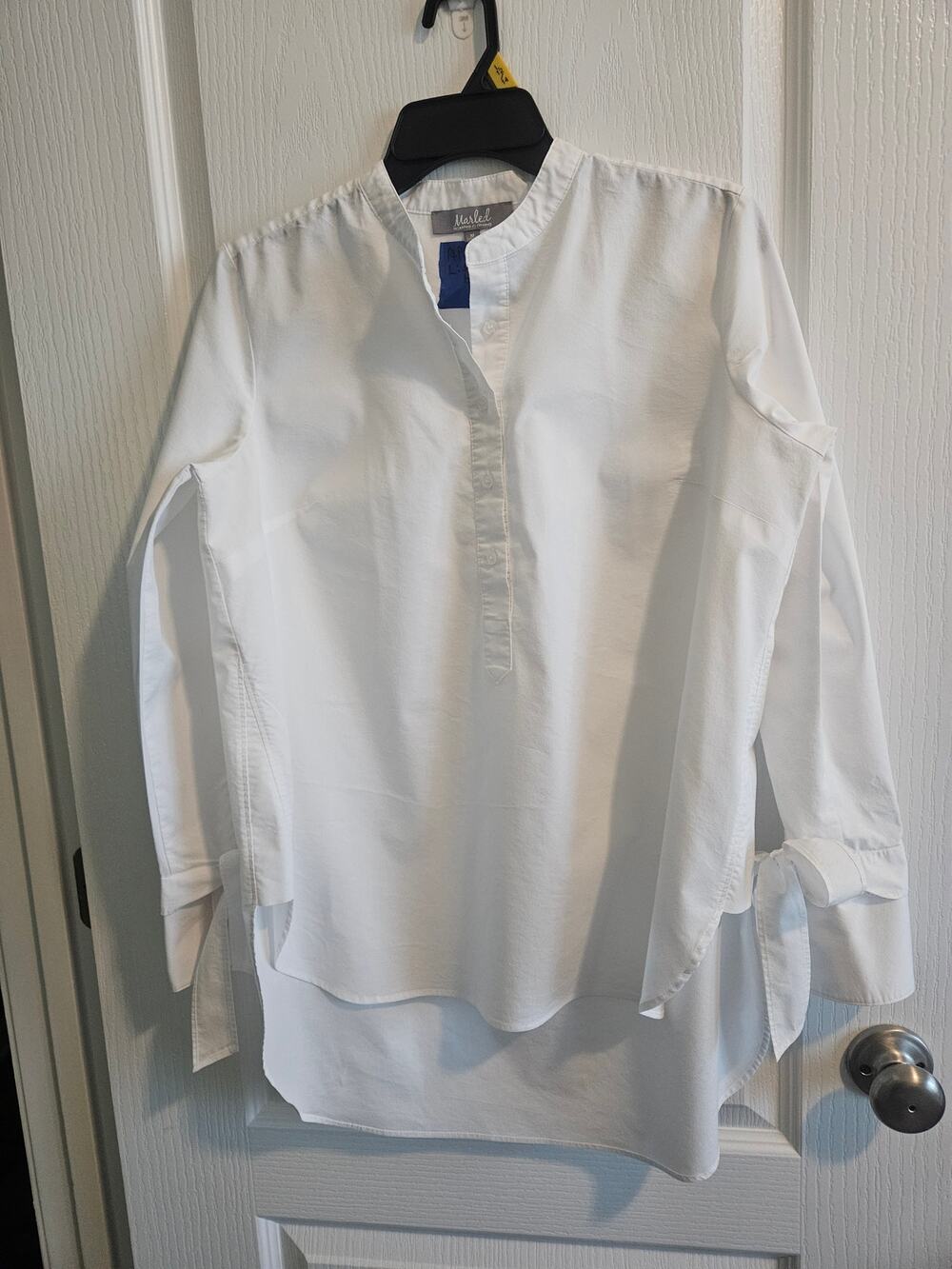 Marled Womens Long Sleeve Cotton Blouse